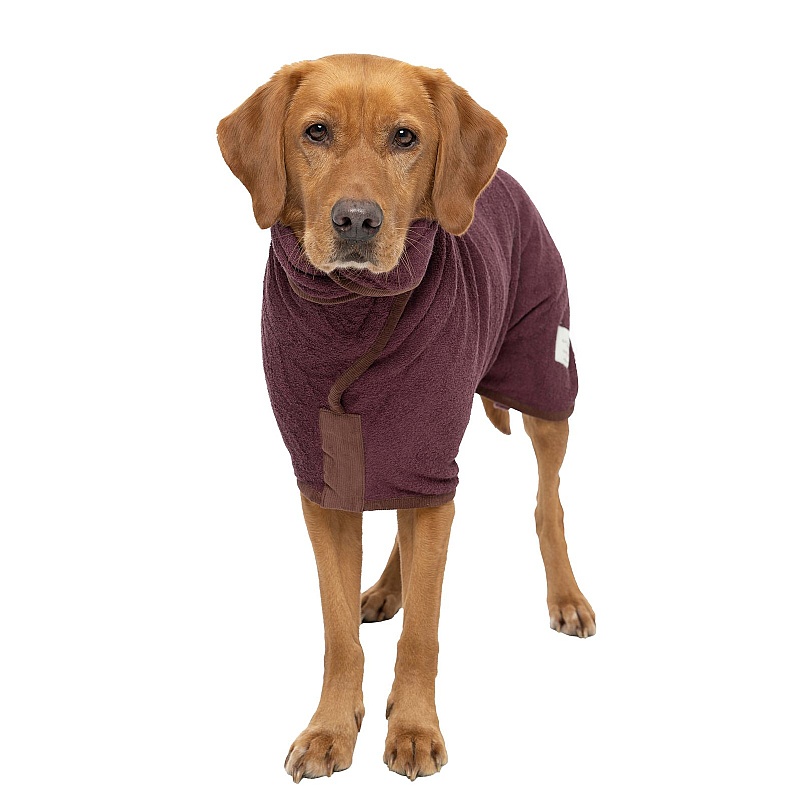 Ruff and Tumble Country Dog Drying Coats Burgundy