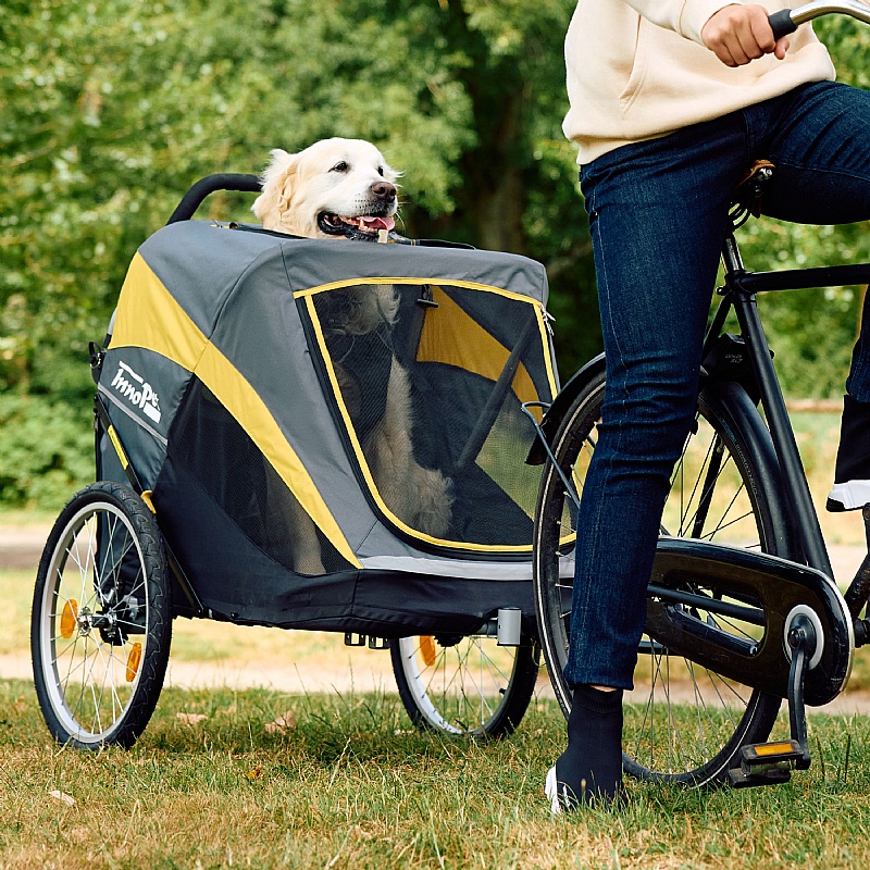 Hercules 2.0 Dog Bike Trailer and Dog Pram with Free Raincover from our Dog Bike Trailers range