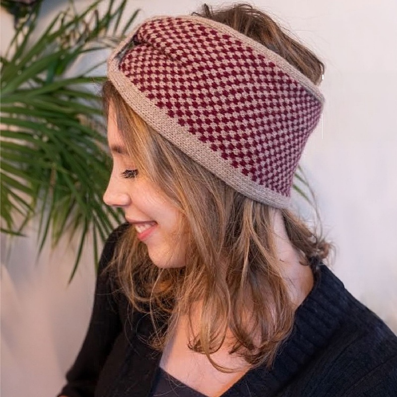 Wag & Wool Burgundy Ladies Headband