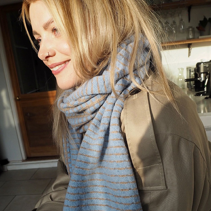 Wag & Wool Light Blue Scarf