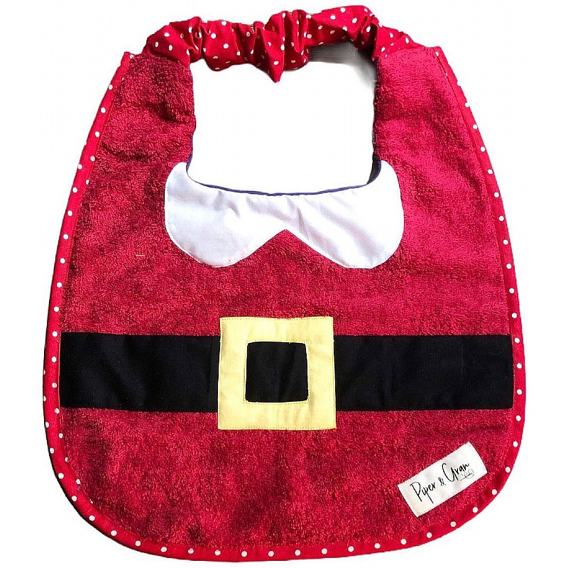 Piper & Gran Santa Christmas Dog Drool Bib