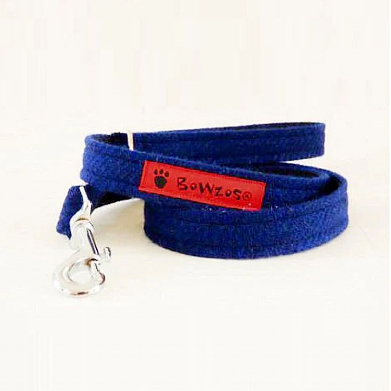 Balmoral Blue Harris Tweed Dog Lead