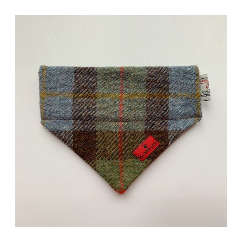 McLeod Tartan Harris Tweed Dog Bandana - Medium