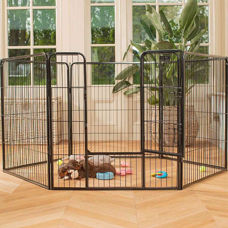 Metal Puppy Play Pen 80cm High