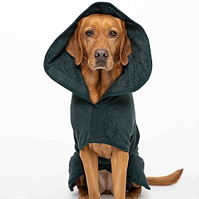 Ruff and Tumble Classic Dog Drying Coat Forest