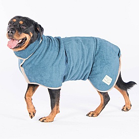 Ruff and Tumble Classic Dog Drying Coat Sandringham Blue