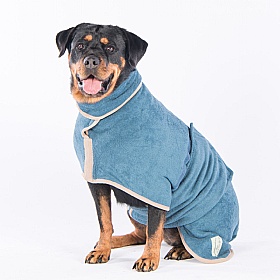 Ruff and Tumble Classic Dog Drying Coat Sandringham Blue