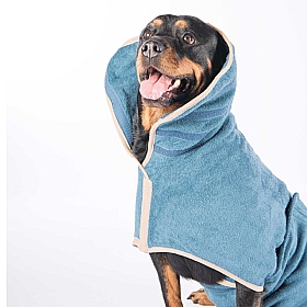 Ruff and Tumble Classic Dog Drying Coat Sandringham Blue