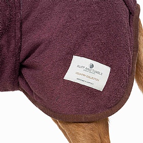 Ruff and Tumble Country Dog Drying Coats Burgundy