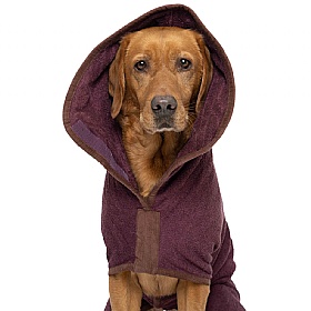 Ruff and Tumble Country Dog Drying Coats Burgundy