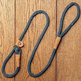 Ruff and Tumble Slip Dog Leads Sandringham Blue