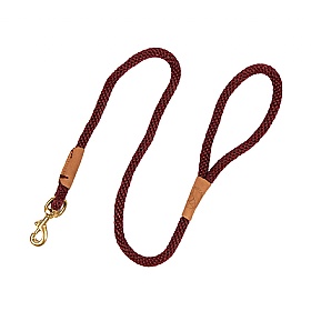 Ruff and Tumble Clip Dog Leads Burgundy