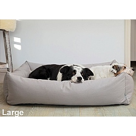 Ruff and Tumble Burnham Bolster Dog Bed Denim Large