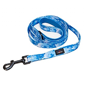 Funk the Dog Lead Blue Camo Print