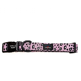 Funk the Dog Collar Pink Leopard Print