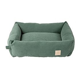 Corduroy Bolster Dog Bed Myrtle Green