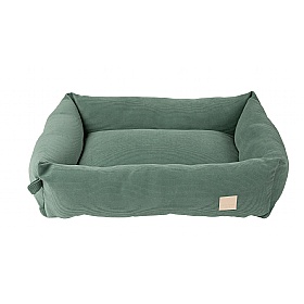 Corduroy Bolster Dog Bed Myrtle Green