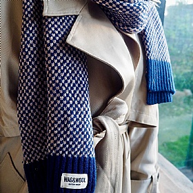 Wag & Wool Navy Scarf