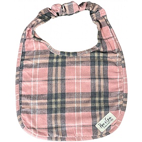 Piper & Gran Pink Plaid Dog Drool Bib