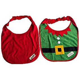 Piper & Gran Christmas Elf Dog Drool Bib