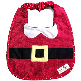 Piper & Gran Santa Christmas Dog Drool Bib