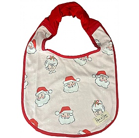 Piper & Gran Mr & Mrs Claus Christmas Dog Drool Bib Pink