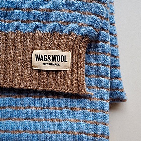 Wag & Wool Light Blue Scarf