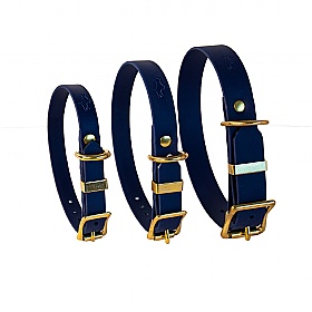 All Weather Biothane Dog Collars Navy