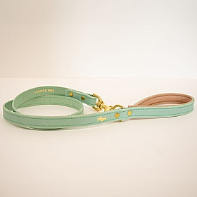 Storeys & Tails Padded Luxury Leather Dog Leads Mint