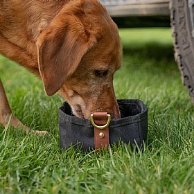 Ruff and Tumble Foldable Travel Dog Bowl Black