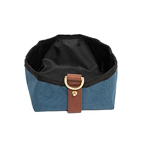 Ruff and Tumble Foldable Travel Dog Bowl Teal