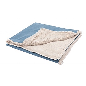 FuzzYard Life Reversible Dog Blanket French Blue