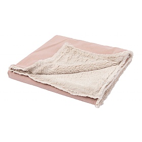 FuzzYard Life Reversible Dog Blanket Soft Blush