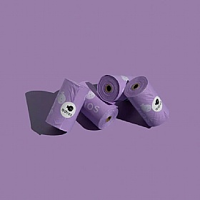 Adios Dog Poo Bags (60 Bags) Lilac