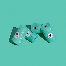 Adios Dog Poo Bags (60 Bags) Mint