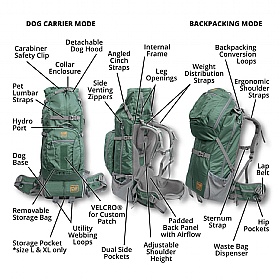 K9 Kolossus Large Dog Backpack Carrier