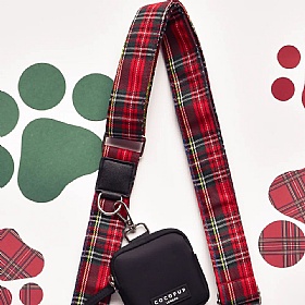 Cocopup London Red Tartan Dog Walking Bag