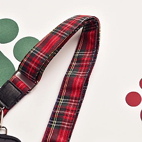 Cocopup London Red Tartan Dog Walking Bag