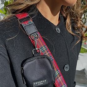 Cocopup London Red Tartan Dog Walking Bag