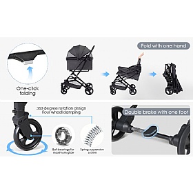 Beberoad R4 Easyfold Dog Pram