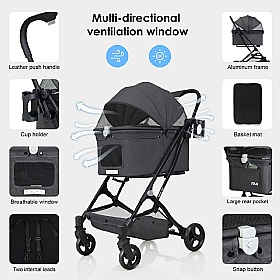 Beberoad R4 Easyfold Dog Pram