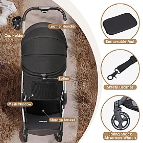 Beberoad T4 Dog Pram Features