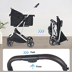 Beberoad T4 Dog Pram Folding