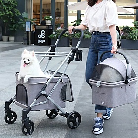 Beberoad T1 Double Decker Dog Pram Lifestyle