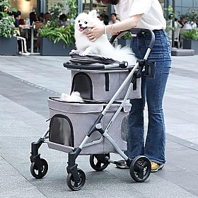 Beberoad T1 Double Decker Dog Pram Lifestyle