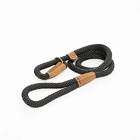 Ruff and Tumble Slip Dog Leads Charcoal