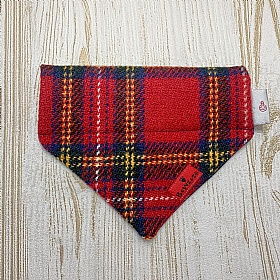 Tartan Harris Tweed Dog Bandana