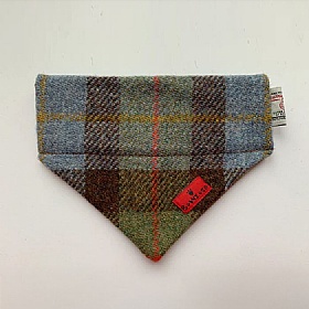 McLeod Tartan Harris Tweed Dog Bandana - Medium