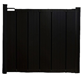 DogSpace Marley Retractable Pet Gate Black