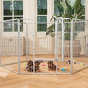 Metal Puppy Play Pen 80cm High